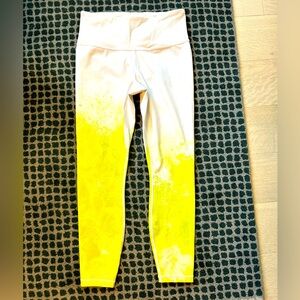 Gorgeous chartreuse gradient Athleta workout pants